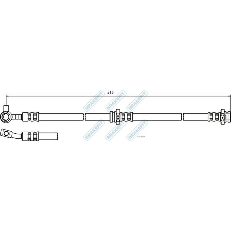 Apec Brake Hydraulic Hose Line Front Right BHO4241