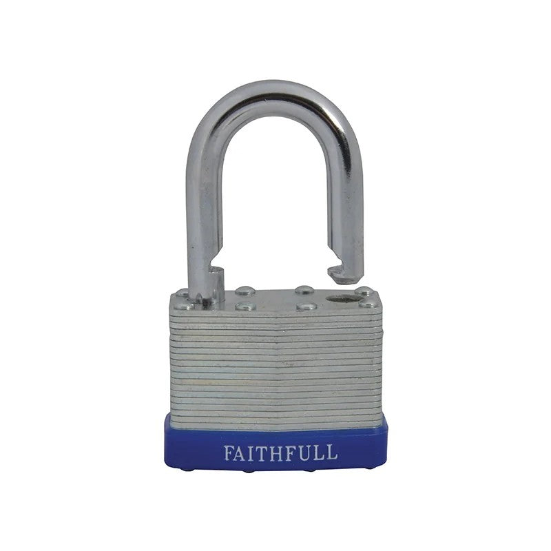 Faithfull Laminated Steel Padlock 3 Keys 30-50mm