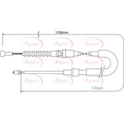 Apec Handbrake Cable Left Rear CAB1547