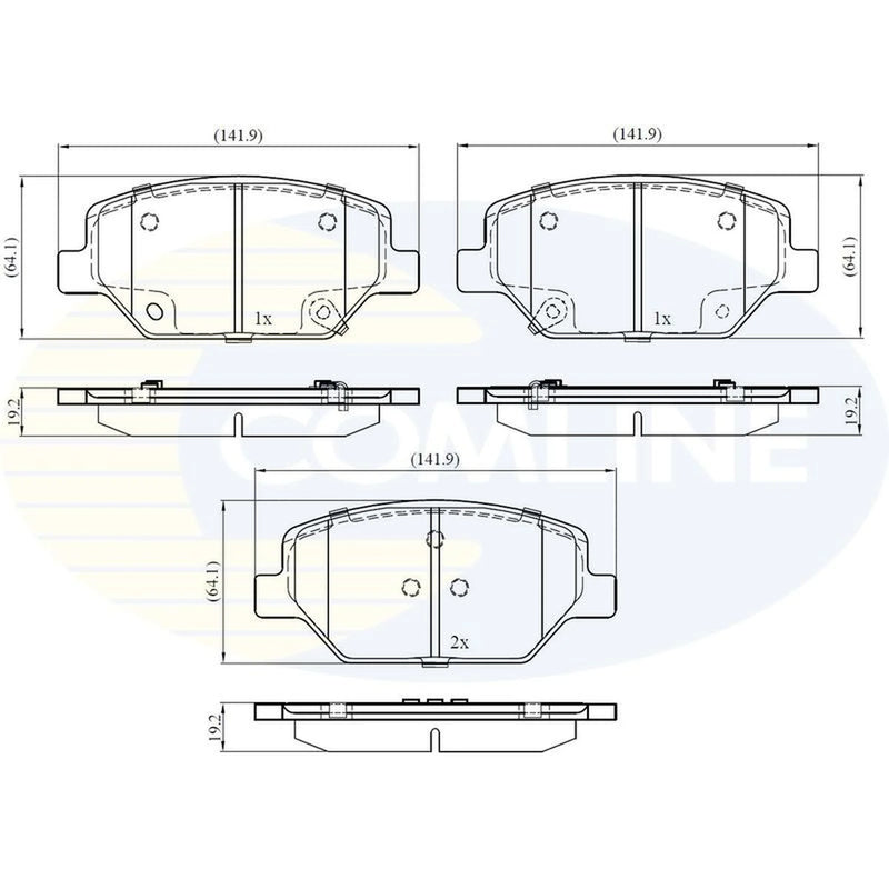 Comline Front Brake Pad Set CBP32371