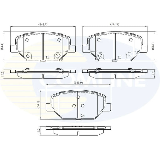 Comline Front Brake Pad Set CBP32371