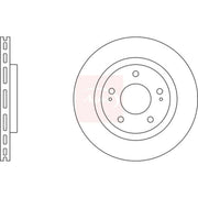 Apec 2 x Vented Front Brake Discs DSK2356