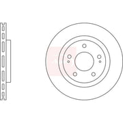 Apec 2 x Vented Front Brake Discs DSK2356