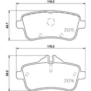 Mintex Rear Brake Pad Set MDB3315