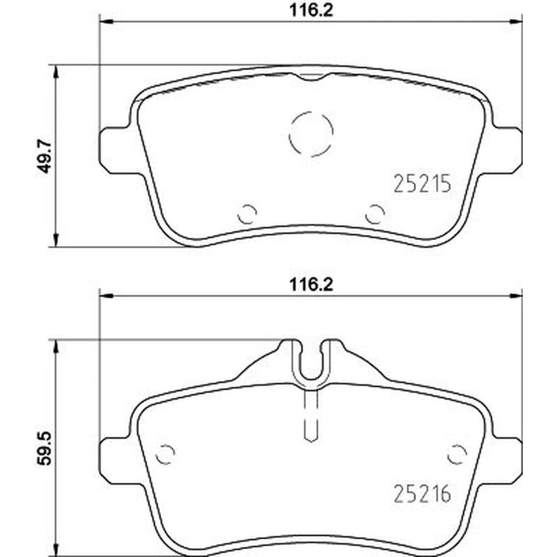 Mintex Rear Brake Pad Set MDB3315