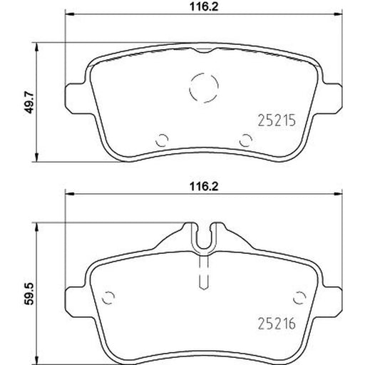 Mintex Rear Brake Pad Set MDB3315