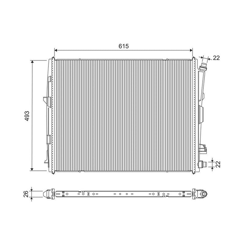 Valeo Engine Radiator 701308