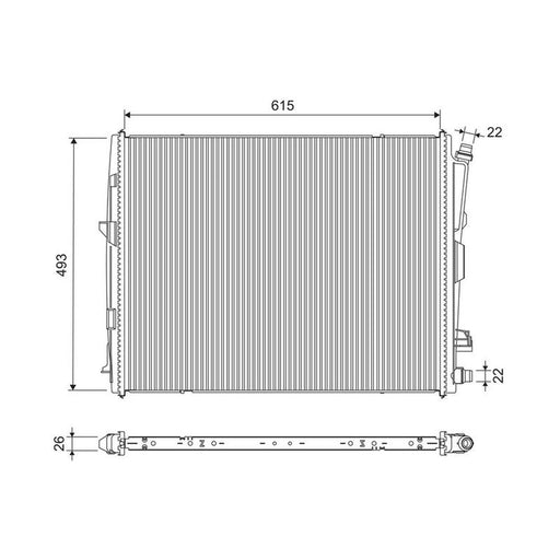 Valeo Engine Radiator 701308