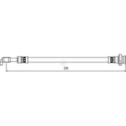 NAPA Brake Hydraulic Hose Line Rear Left NBH1290