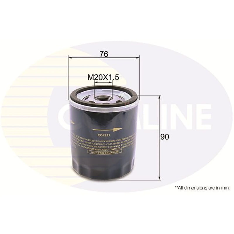 Comline Engine Oil Filter EOF191