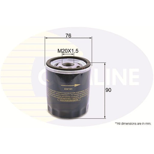 Comline Engine Oil Filter EOF191