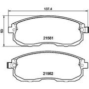 DON Front Brake Pad Set PCP1067