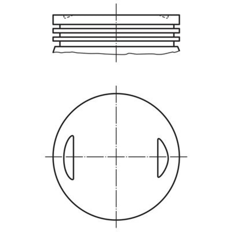 Mahle Piston Cylinder Bore = 80mm 013 35 02