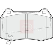Apec Front Brake Pad Set PAD1368