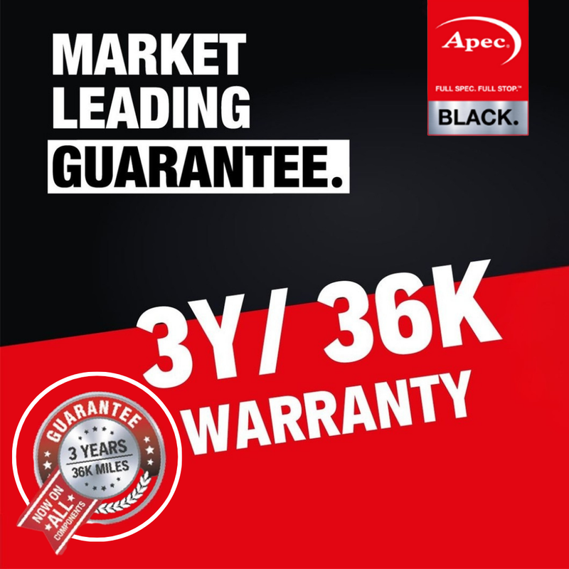 Apec Black 2 x Vented Brake Discs DSK3981B