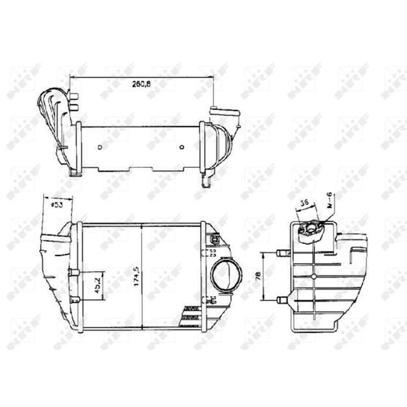 NRF Intercooler (Charge Air Cooler) 30133