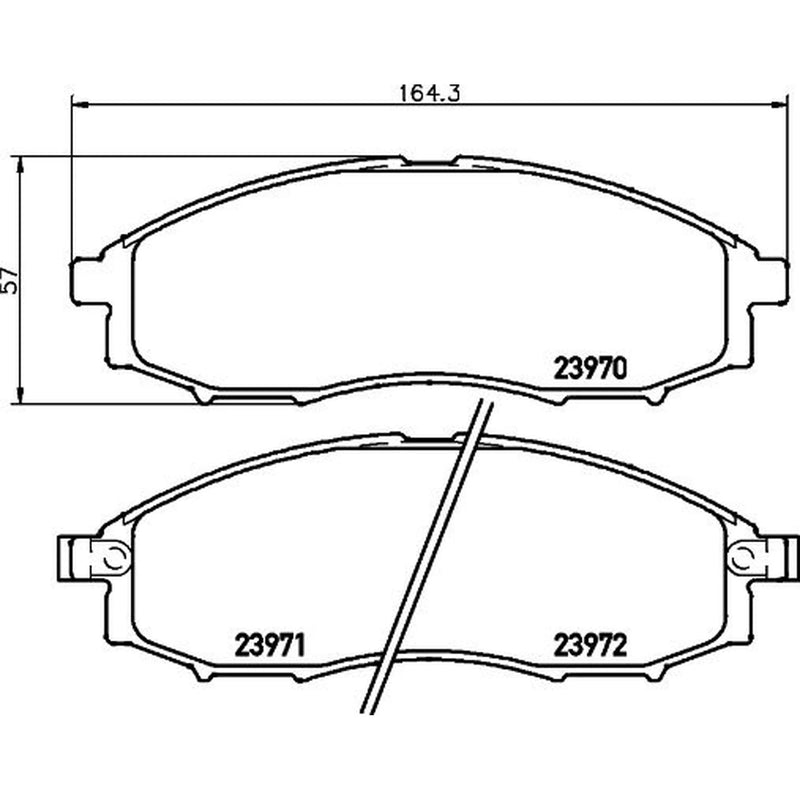 DON Front Brake Pad Set PCP2114