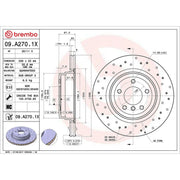 Brembo Xtra 2 x Perforated/Vented Rear Brake Discs 09.A270.1X