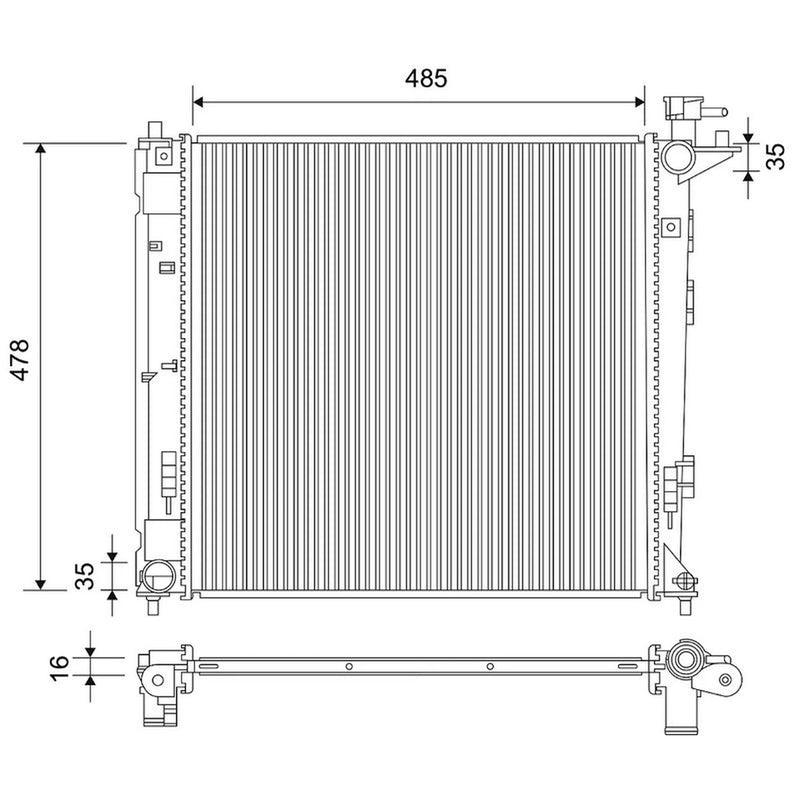 Valeo Engine Radiator 701890
