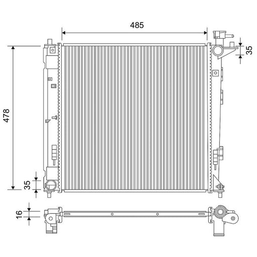 Valeo Engine Radiator 701890