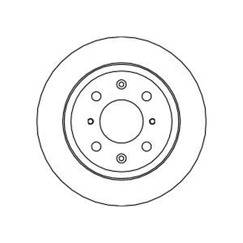 Abtex 2 x Solid Rear Brake Discs BD165S