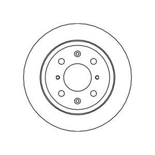 Abtex 2 x Solid Rear Brake Discs BD165S