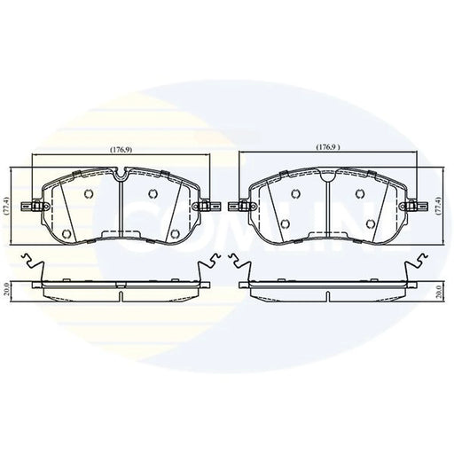 Comline 4 x Front Brake Pad Set CBP33973