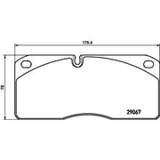 DON Front Brake Pad Set CVP019