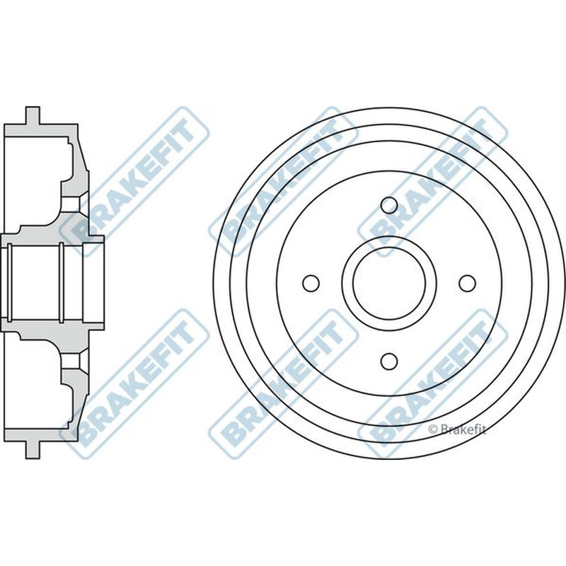 Apec Brake Drum Assembly Rear BDR9033