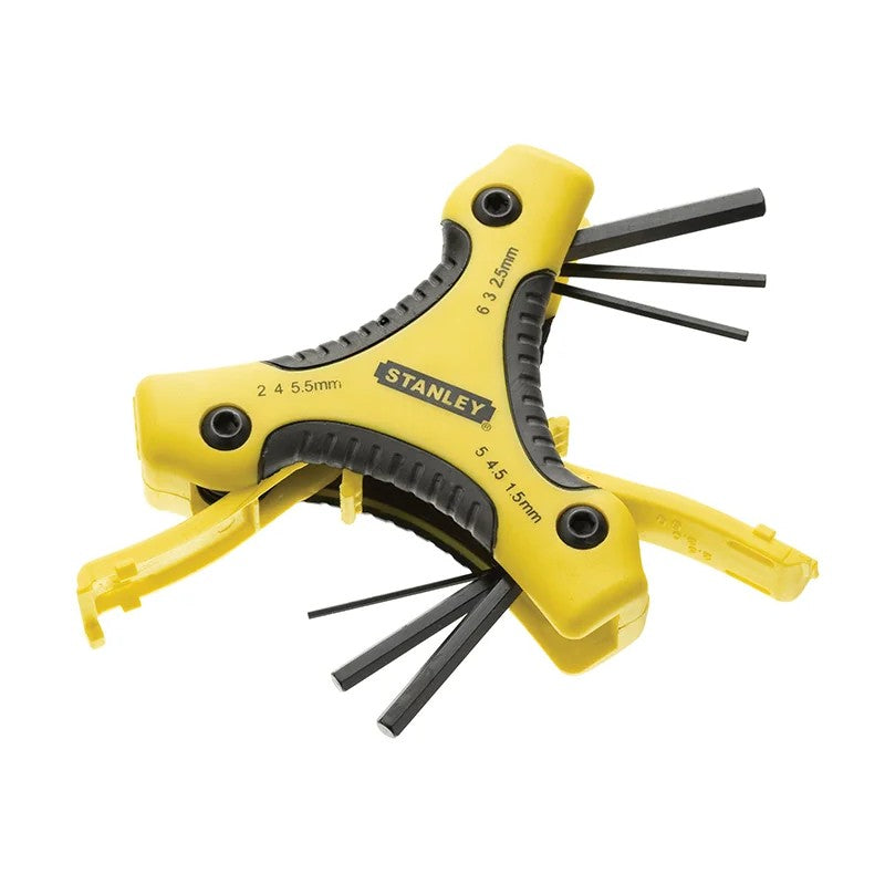 STANLEY® Hand Tools Metric Triangle Hexagon Key Set, 9 Piece - 0-95-935