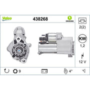 Valeo Starter Motor 12V 1.2kW 9 Teeth 438268