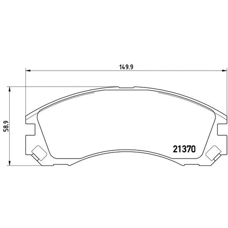Brembo 4 x Front Brake Pad Set P61089