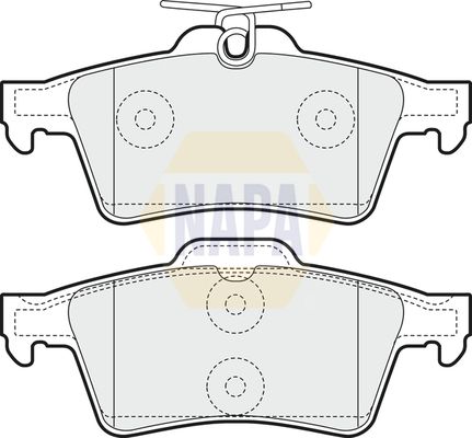 NAPA Front Vented & Rear Vented Brake Discs & Pads fits FORD MAZDA VOLVO