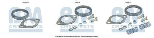 BM Catalysts FK50077C Exhaust Pipe Mounting Fitting Kit Fits Nissan X-Trail BM - Town Parts