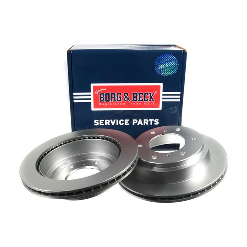 Borg & Beck 2 x Vented Rear Brake Discs BBD4480