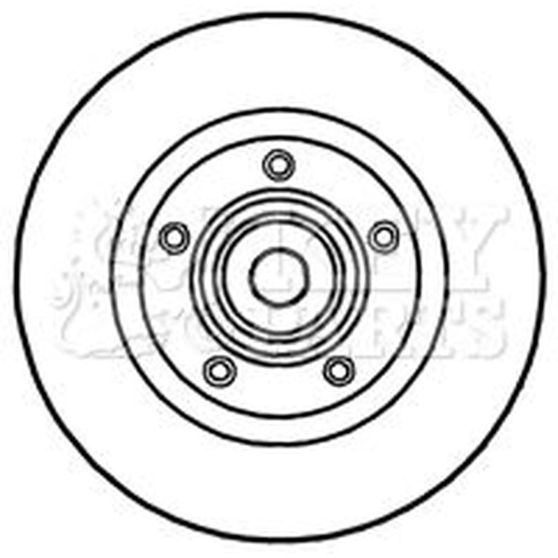 Key Parts 2 x Solid Rear Brake Discs KBD5813S