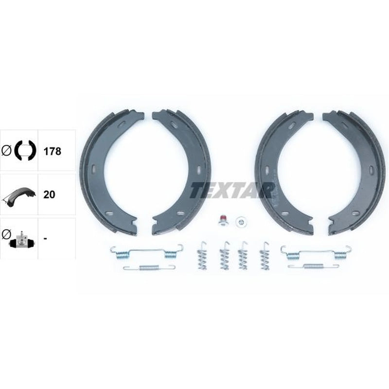 Textar Parking Brake Shoe Set 91054600