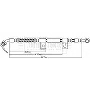 Borg & Beck Brake Hydraulic Hose Line Front Right BBH7949