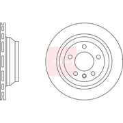 Apec 2 x Vented Rear Brake Discs DSK2400