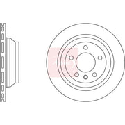 Apec 2 x Vented Rear Brake Discs DSK2400