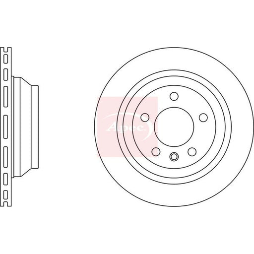 Apec 2 x Vented Rear Brake Discs DSK2400