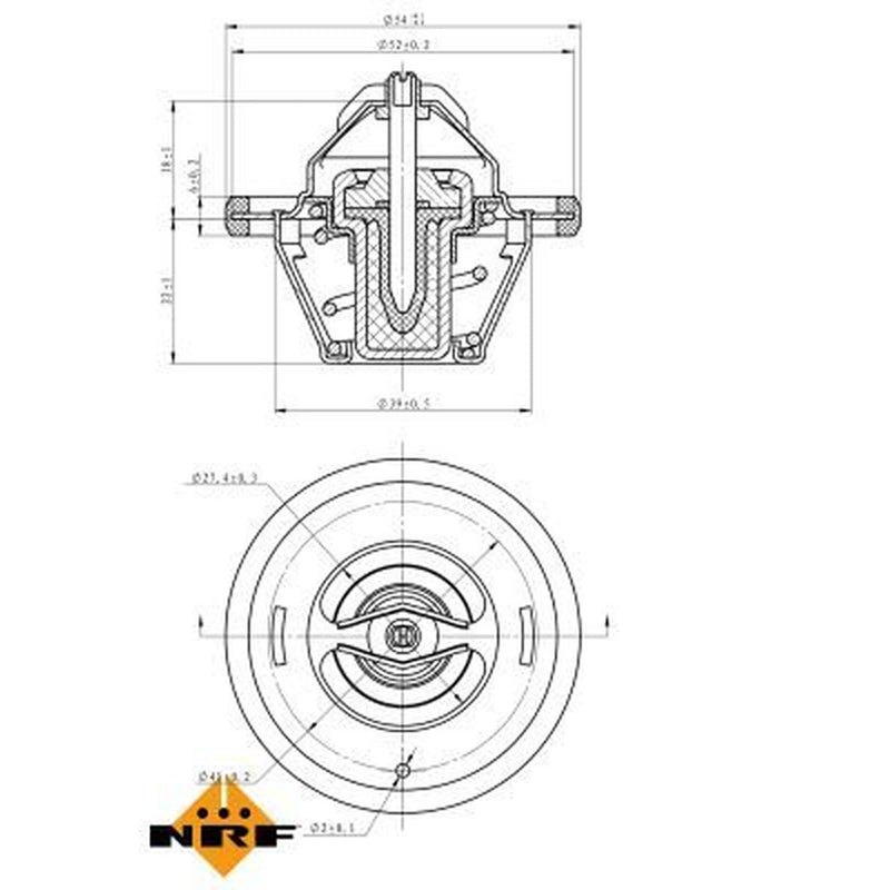 NRF Thermostat,Coolant 725065