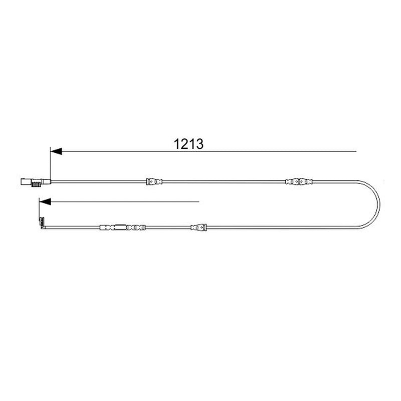 Bosch Brake Pad Wear Sensor Front 1 987 473 580