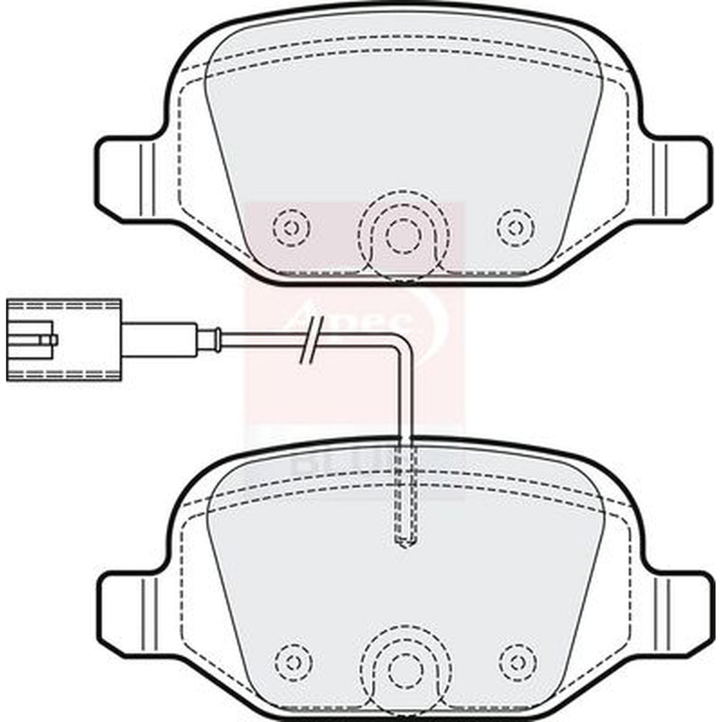 Apec Rear Brake Pad Set PD3278