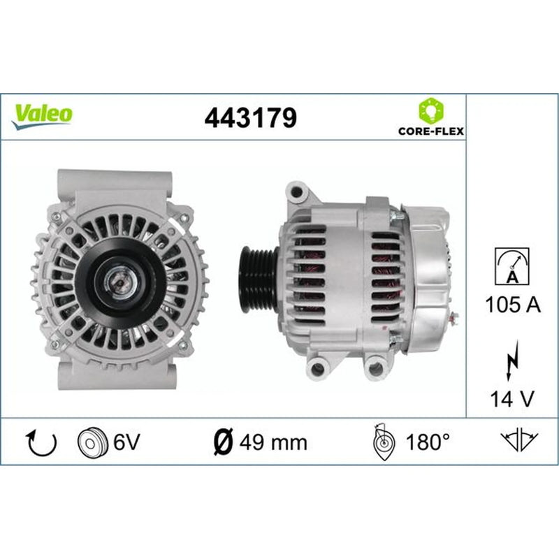 Valeo Car Alternator 12V 443179