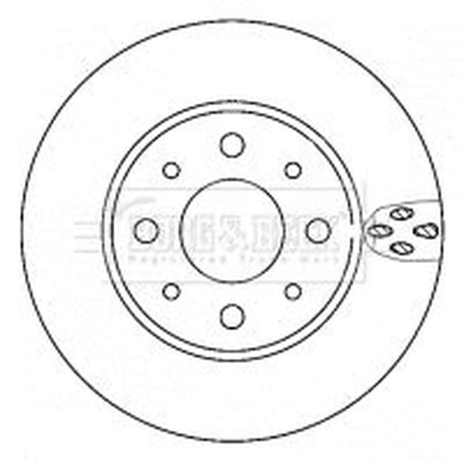 Borg & Beck 2 x Vented Front Brake Discs BBD4406