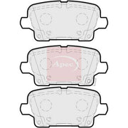 Apec Rear Brake Pad Set PAD2256
