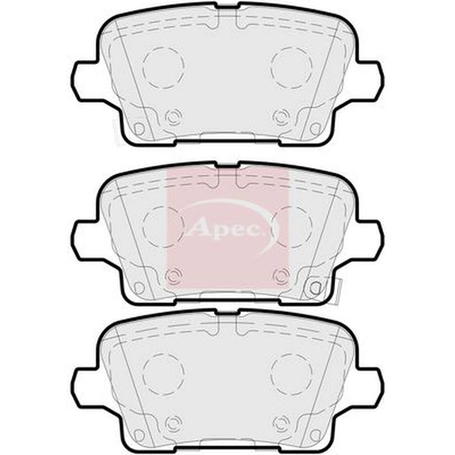 Apec Rear Brake Pad Set PAD2256
