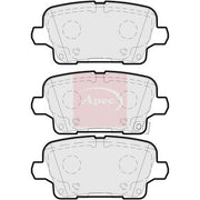 Apec Rear Brake Pad Set PAD2256