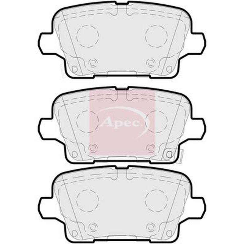 Apec Rear Brake Pad Set PAD2256